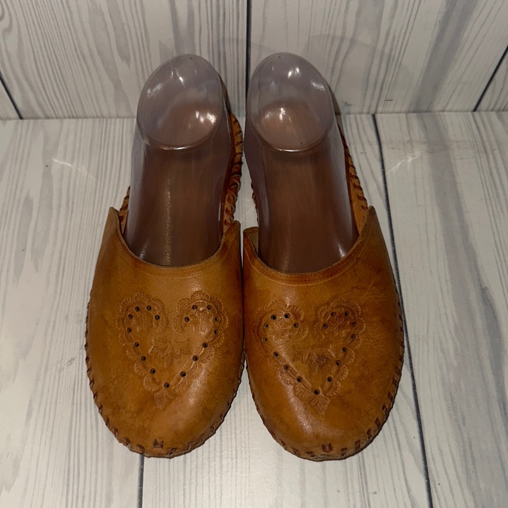 Handmade Leather Mules Slipper